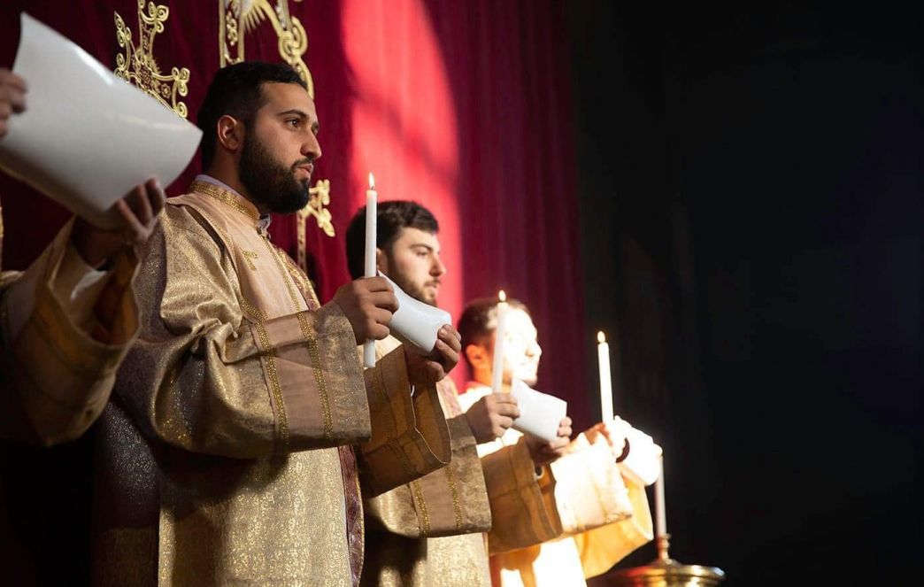 Սուրբ Հարության Ճրագալույցի Պատարագը  Սուրբ Գայանե վանքում