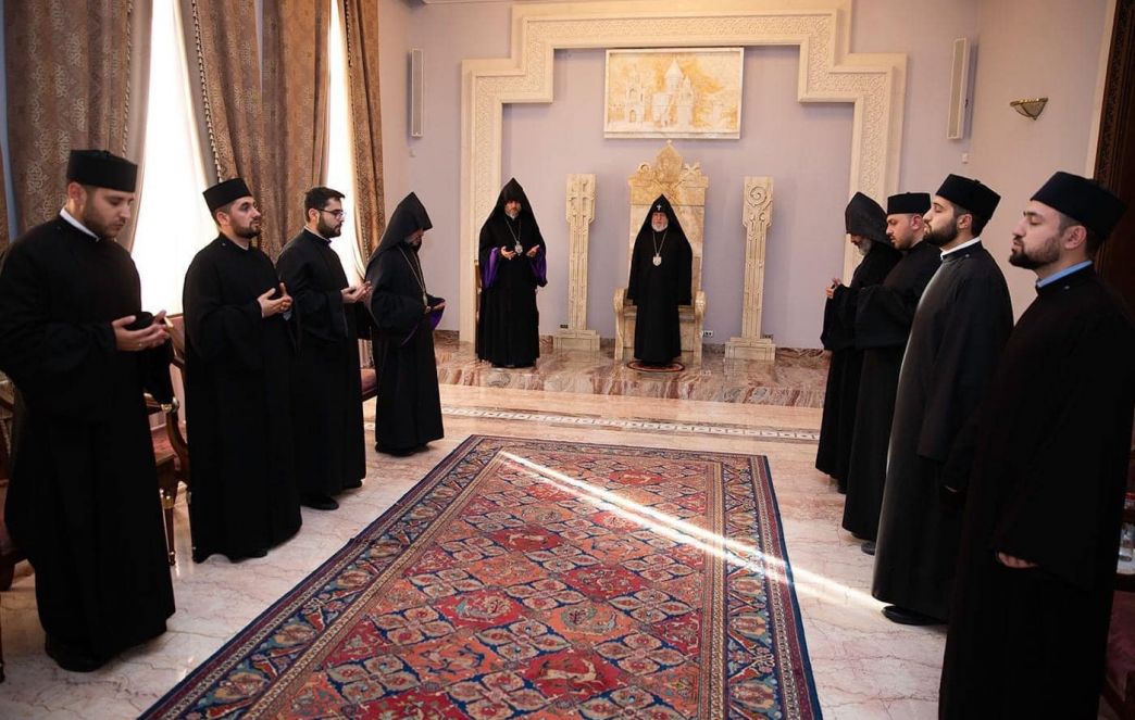 Catholicos of All Armenians Hosted Newly Ordained Priests