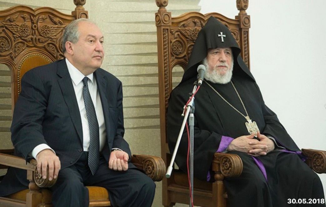 The President of the Republic of Armenia and the Catholicos of All Armenians Met