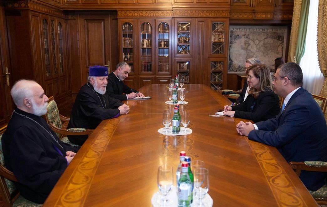 The Catholicos of All Armenians Received the Newly Appointed Ambassador of Portugal to Armenia