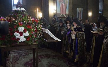 Թաղման կարգը Սուրբ Գայանե վանքում