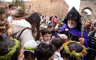 Palm Sunday Celebrated in the Mother See of Holy Etchmiadzin
