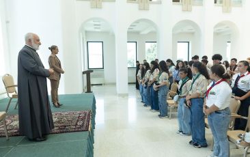 AGBU Scouting Camp Participants Visit the Mother See of Holy Etchmiadzin