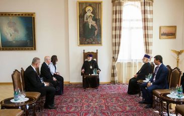 Catholicos of All Armenians Received Ambassador of Israel to the Republic of Armenia