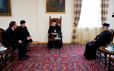 Catholicos of All Armenians Received Ambassador of Georgia