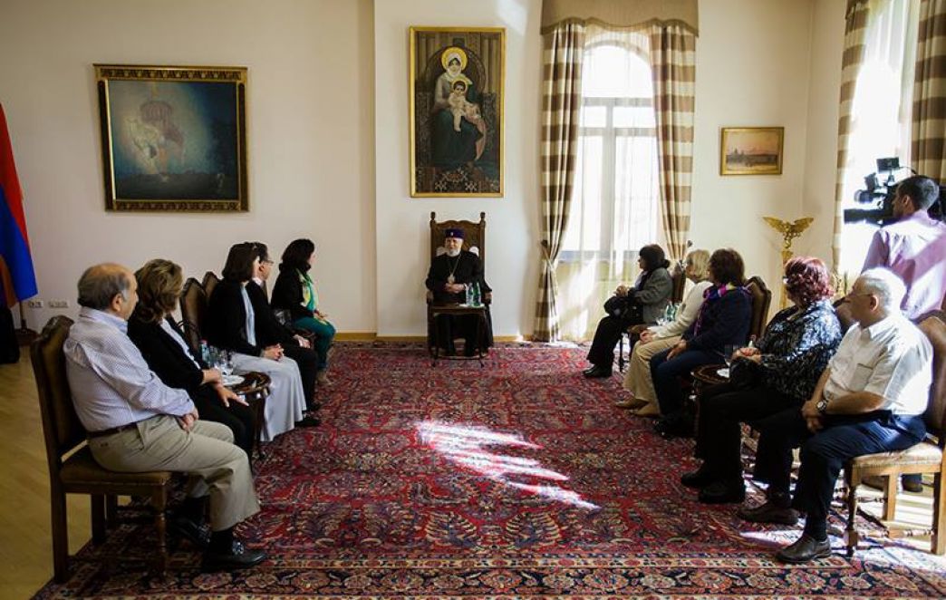 Catholicos of All Armenians Received Women's Union Members of Argentina