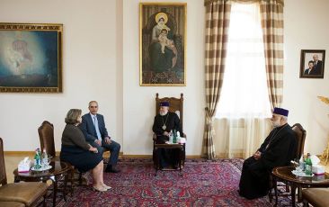 His Holiness Received the Newly Appointed Ambassador of Greece to Armenia