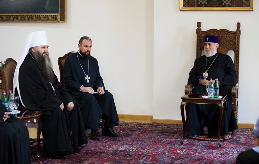 Catholicos of All Armenians Receives the Metropolitan of Nizhny Novgorod and Arzamas
