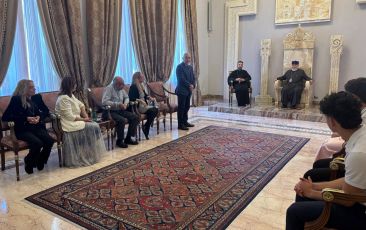 Catholicos of All Armenians Welcomes Students from Michigan’s AGBU Manoogian High School