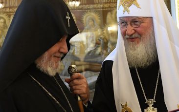 Catholicos of All Armenians Attends Concert Honoring Russian Orthodox Patriarch