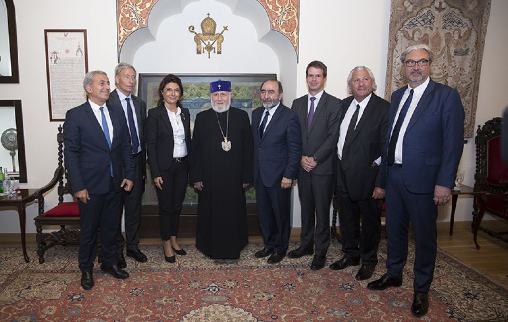 Catholicos of All Armenians Received Delegation of the Departmental Council of Bouches-du-Rhône