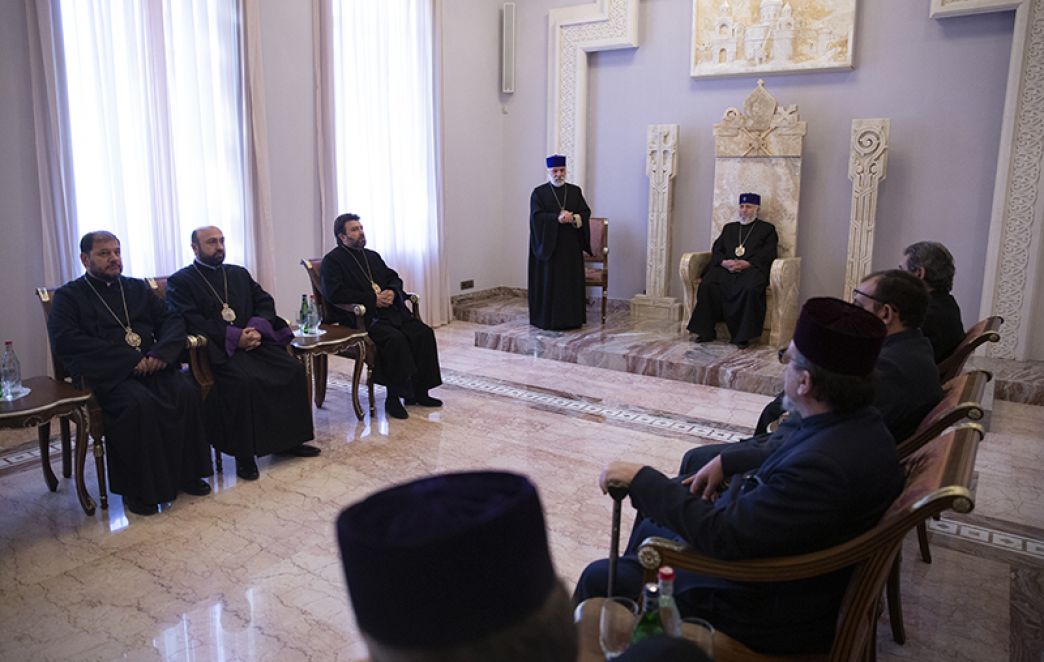 Clergy and Lay Staff of the Mother See Congratulated the Catholicos of All Armenians on the 20th Anniversary of His Enthronement