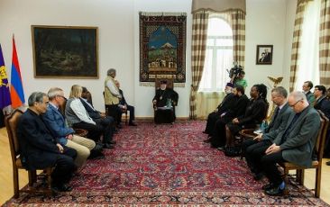Catholicos of All Armenians Receives Governing Board of Acting Churches Together Alliance (ACT Alliance)