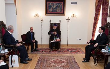 Catholicos of All Armenians Received Representatives from Cyprus