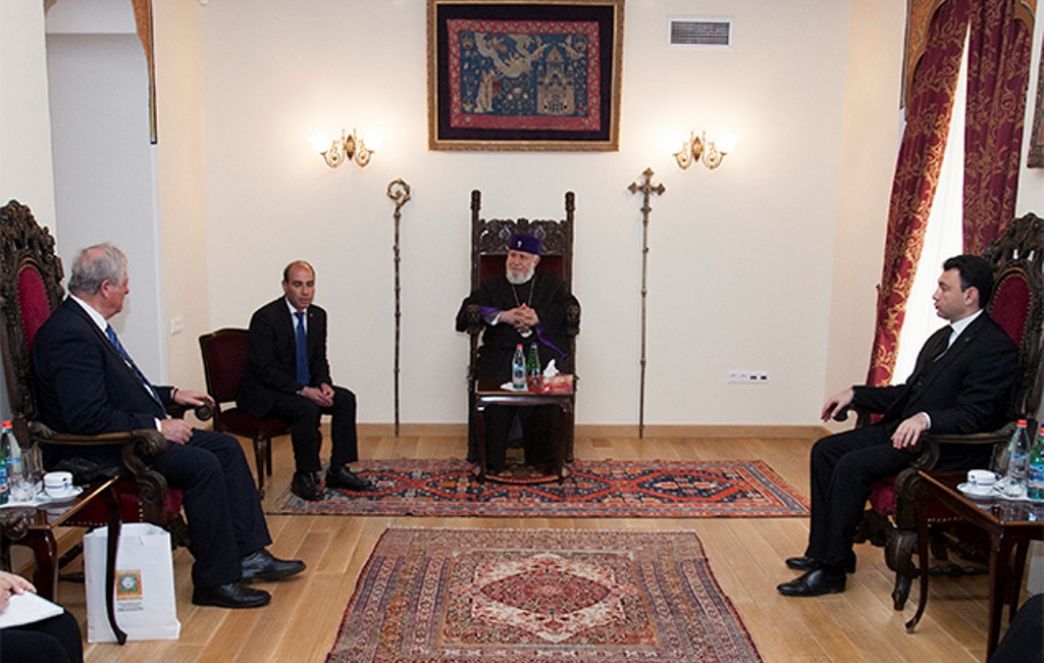 Catholicos of All Armenians Received Representatives from Cyprus