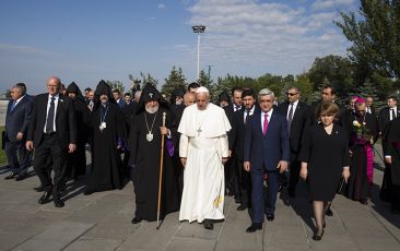 Pope Francis Visited the Tsitsernakaberd Genocide Memorial Complex