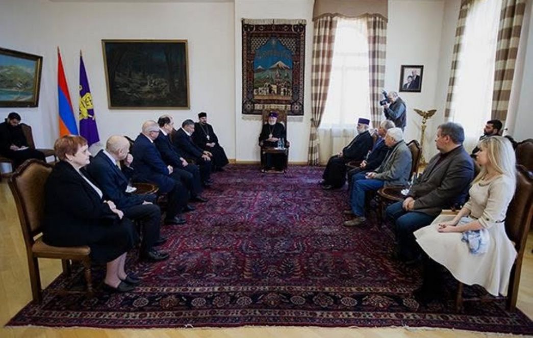 Ամենայն Հայոց Կաթողիկոսն ընդունեց  ռուս մտավորականների ներկայացուցչական պատվիրակությանը