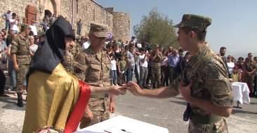 Military Oath Taking Ceremony at Khor Virap Monastery