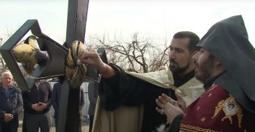 The crosses of the newly built church in Vosketap were consecrated