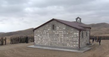 The Azerbaijanis completely destroyed the Holy Mother of God Zoravor church in Mekhakavan, Artsakh