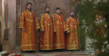Candlelight Divine Liturgy in the St. Sarkis Church in Yerevan
