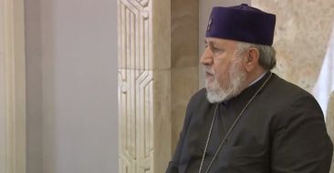 Catholicos of All Armenians Received  Newly Ordained Priests from the Diocese of Artsakh