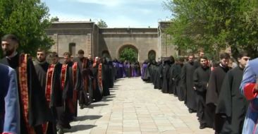Feast of the Apparation of the Holy Cross in the St. Gayane Moanstery
