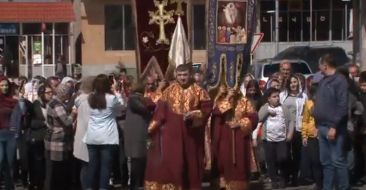Feast of the Apparation of the Holy Cross in the Holy Cross Church in Aparan