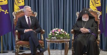The Catholicos of All Armenians received the President of the Republic of Lithuania