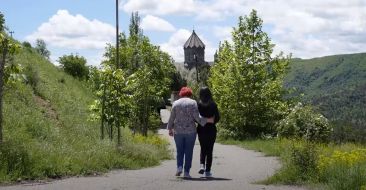 Feast of Ascension in St. Hambardzum Church in Berdzor