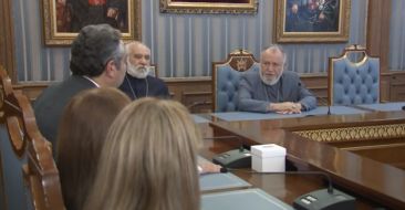 The Catholicos of All Armenians received the members of the Armenian Physical Education General Union