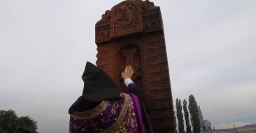 Ռոստովի մարզի Շահումյանովսկի գյուղում օծվեցին նոր կառուցվող եկեղեցու հիմերը