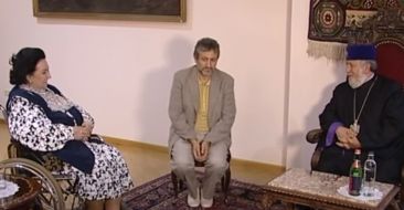 Montserrat Caballe Visits the Mother See