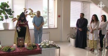 Solemn Blessing of Grapes Celebrated at Izmirlian Medical Center