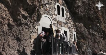 Feast of Saints Tekegh, Varvara, and Peghigea (Virgin Saints Thecla, Barbara, and Pelagia) Celebrated at Tsaghkevank