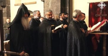 Joint Prayer Service Held at Saint Mesrop Mashtots Church in Oshakan