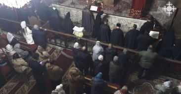 Արագածոտնի թեմի քահանաները Մաստարայի եկեղեցում կատարել են միասնական ժամերգություն