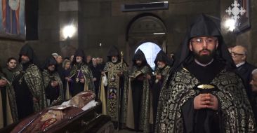 Սուրբ Գայանե վանքում կատարվել է Տեր Տաթև արքեպիսկոպոս Սարգսյանի հոգեհանգստյան կարգը