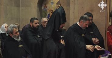 Նորաբաց գյուղի եկեղեցում Մասյացոտնի քահանաները մասնակցել են միասնական ժամերգության