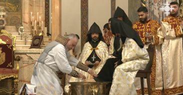 Ամենայն Հայոց Կաթողիկոսի հանդիսապետությամբ Մայր Տաճարում կատարվել է Ոտնլվայի կարգը