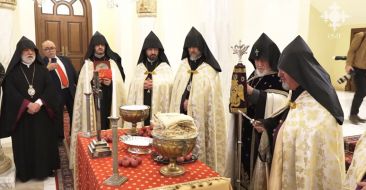 Վեհարանում Սուրբ Հարության Տնօրհնեքի կարգ է կատարվել