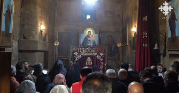 Արագածոտնի թեմի հոգևորականները Միասնական ժամերգություն են անցկացրել Փարպիի եկեղեցում