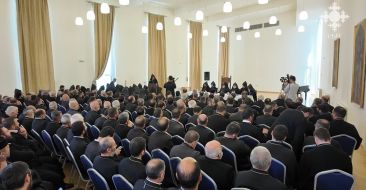 Ամենայն Հայոց Կաթողիկոսը քահանայից ժողովին խոսել է եկեղեցու շուրջ ստեղծված իրավիճակի մասին