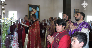 Pilgrimage Day at the Holy Mother of God Church in Aragats Village